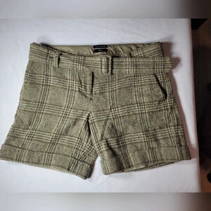 The Limited Drew Fit Green Wool Shorts sz 10